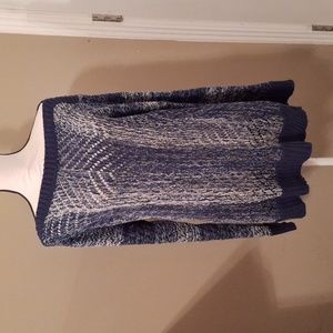 Blue and White Casual Summer Sweater
